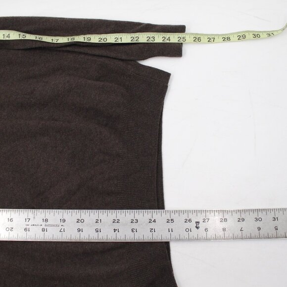 Seventy Sergio Tegon Sweater Men’s Small Wool Cashmere Blend V Neck jumper brown - Picture 8 of 10